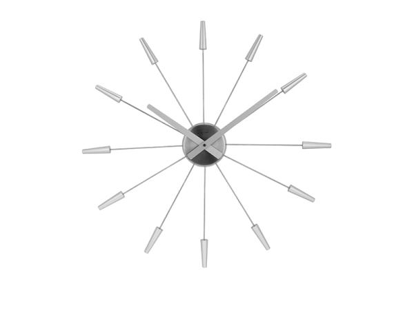 Front View of the Silver Plug Inn Wall Clock