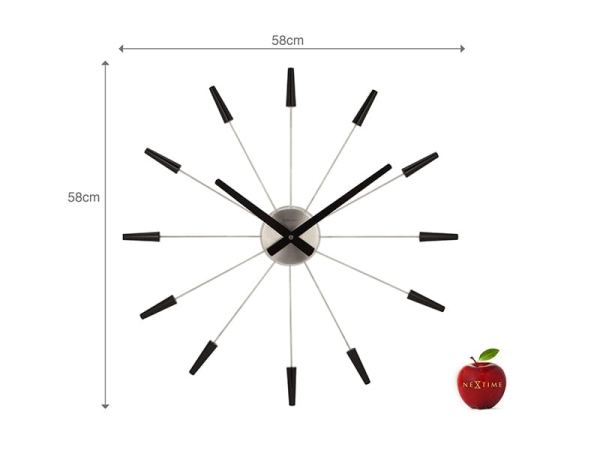 Dimensions of the Black Plug Inn Wall Clock