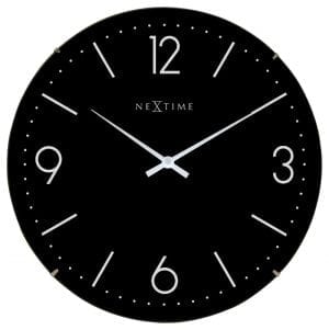 Basic and functional, with white over black for a stunning wall clock to suit a variety of interiors
