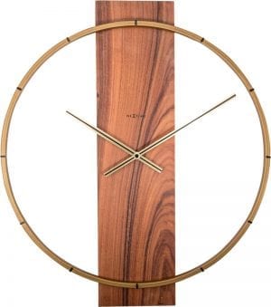 A centre stripe of wood and gold coloured detailing give a modern and minimalist, industrial look