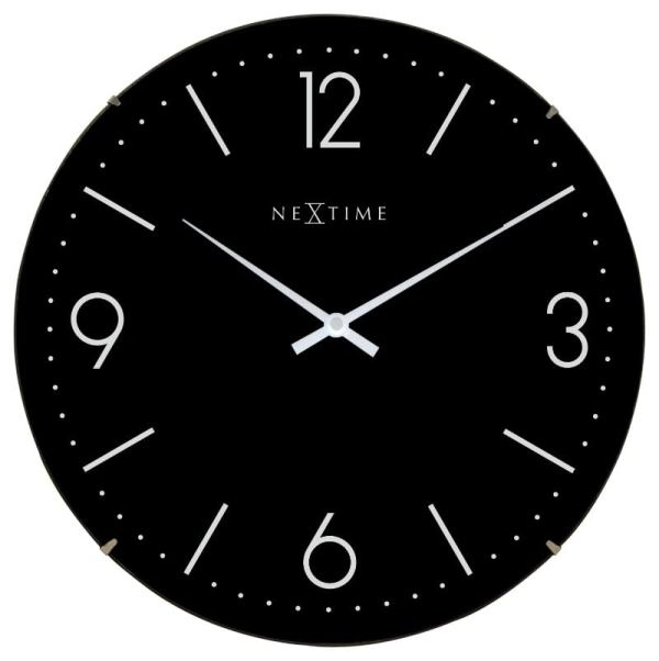 Basic and functional, with white over black for a stunning wall clock to suit a variety of interiors