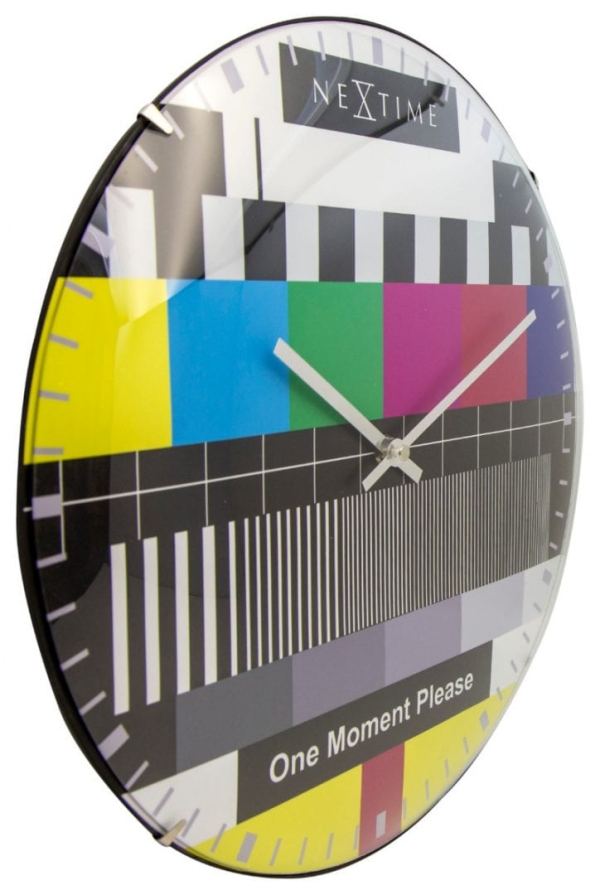 Medium Multi-coloured 'Test Page Dome' Classic Wall Clock - Image 2