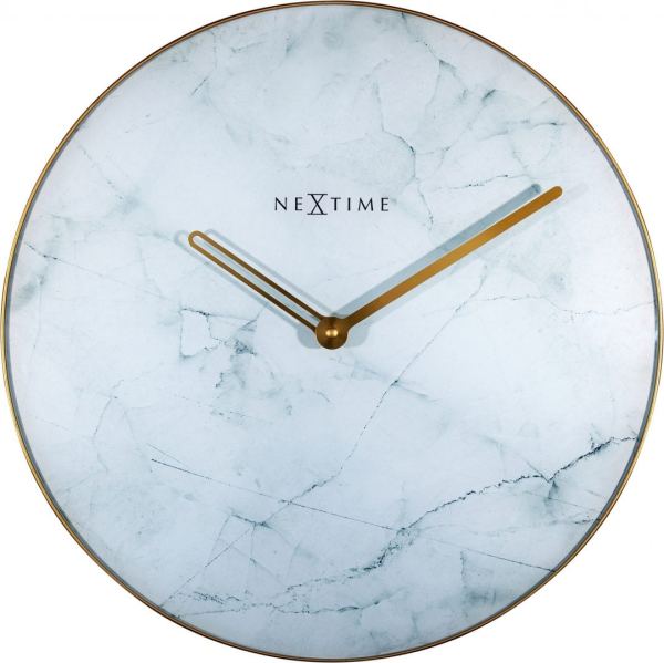 Marble, with white marble face and gold hands
