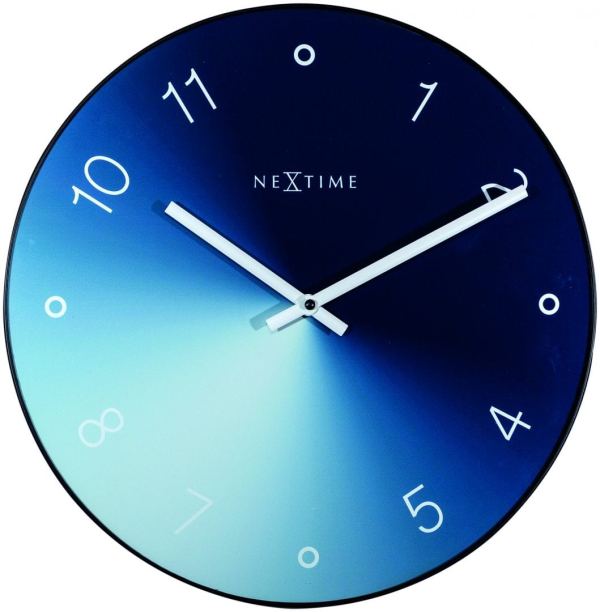 Gradient in blue is a stunning wall clock