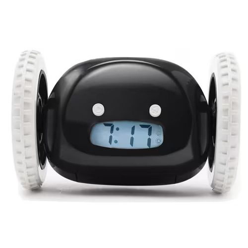 Small Black 'Clocky' Alarm Clock