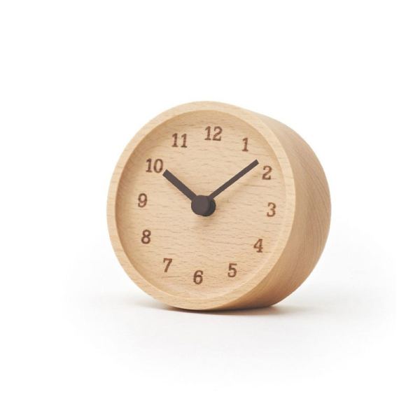 In beech, each clock is unique due to repurposed beech wood