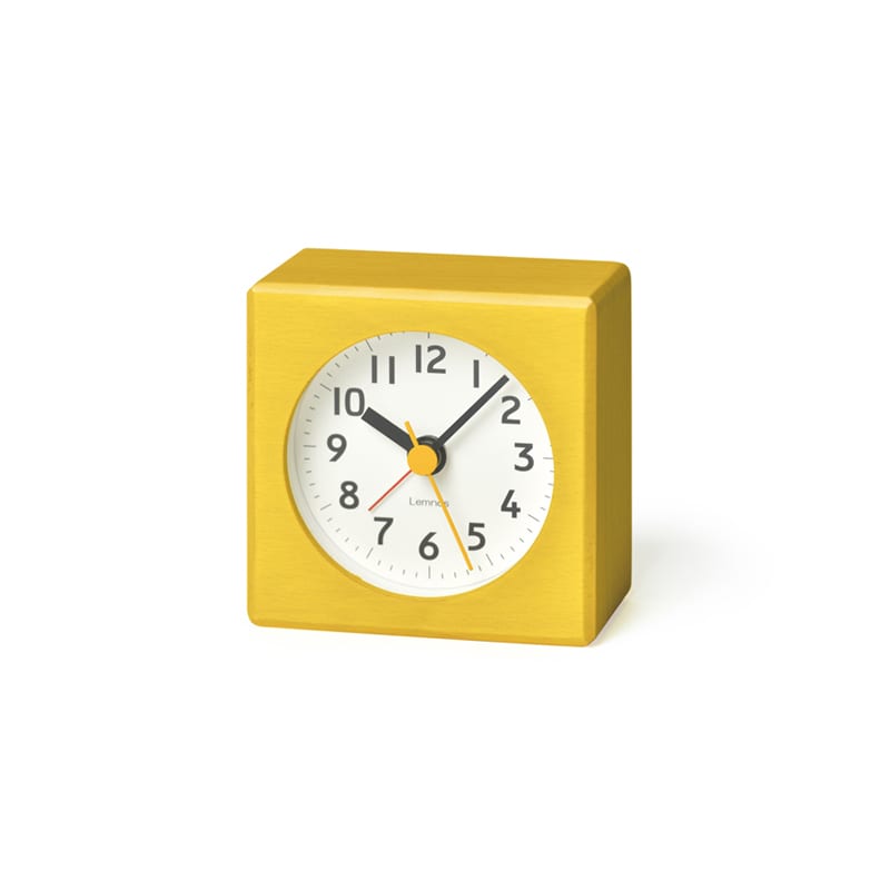 Yellow coloured beech, with a yellow second hand to compliment, plus a red alarm hand to add contrast.