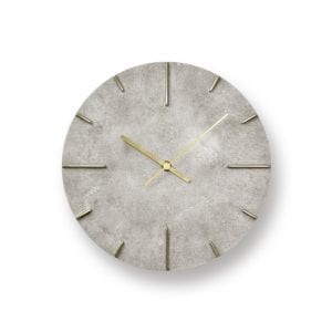 Silver coloured brass, a beautiful robust clock to suit a strong background such as brick