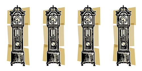 grandfather clock graphic