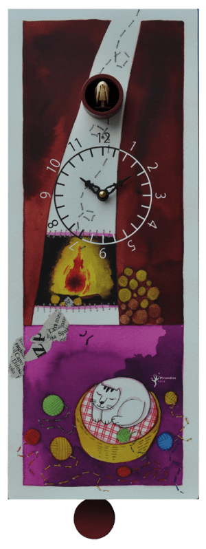 image on clock