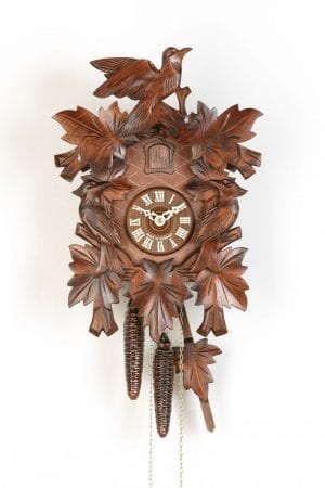 one day movement carved cuckoo clock