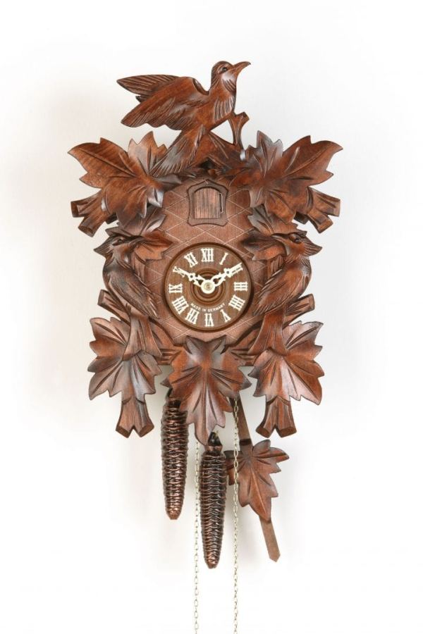 one day movement carved cuckoo clock