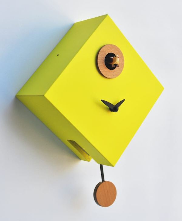 Small Yellow 'Cuku Rombino' Cuckoo Clock - Image 3