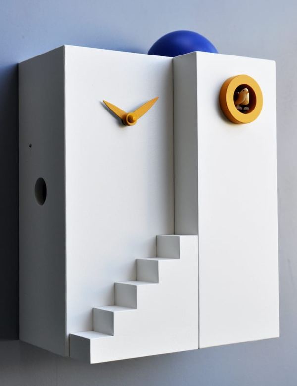 Medium White 'Cucu Santorini' Cuckoo Clock - Image 3