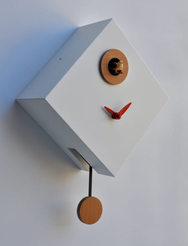 Small White 'Cuku Rombino' Cuckoo Clock - Image 3