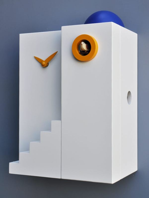 Medium White 'Cucu Santorini' Cuckoo Clock - Image 2