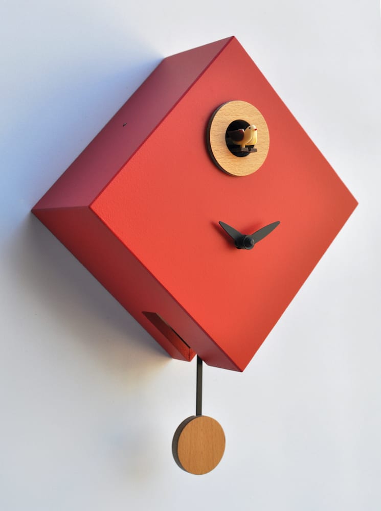Small Red 'Cuku Rombino' Cuckoo Clock - Image 3