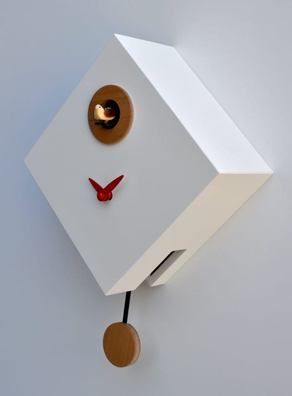 Small White 'Cuku Rombino' Cuckoo Clock - Image 2