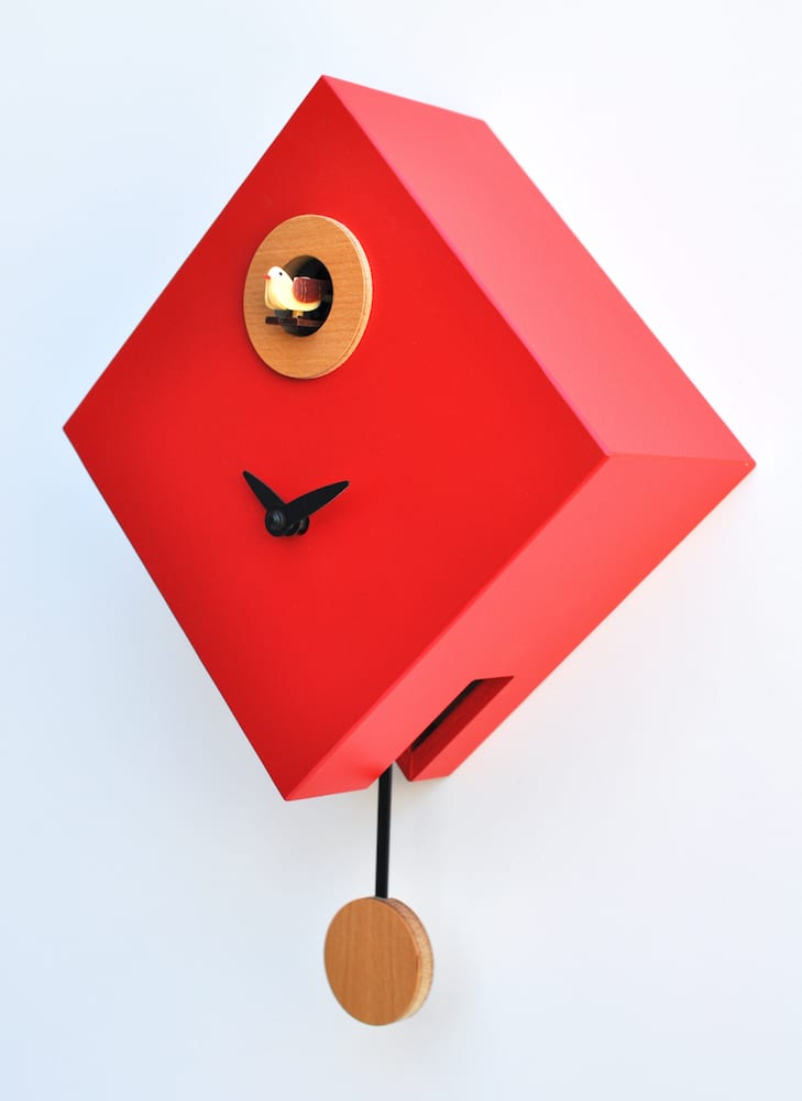 Small Red 'Cuku Rombino' Cuckoo Clock - Image 2
