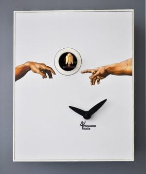 cuckoo clock inspired by the sistine chapel