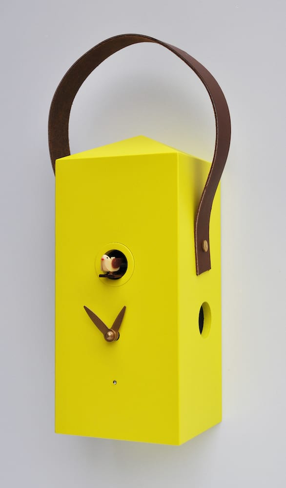 Small Yellow 'Cuku Lanterna' Cuckoo Clock - Image 2