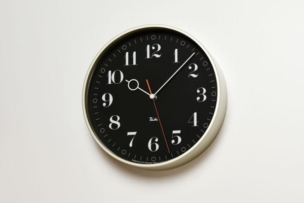 Small Black 'RIKI Ring' Wall Clock - Image 2