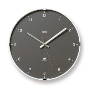 North wall clock in grey, designed by moritoyoshi.