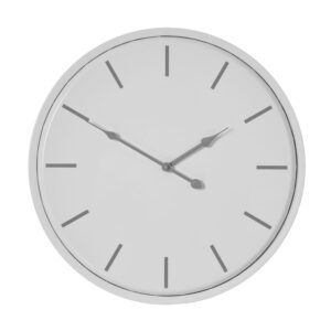 Large White 'Boda' Metal Wall Clock