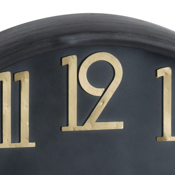 Extra Large Black and Brass 'Bolton' Wall Clock - Image 3