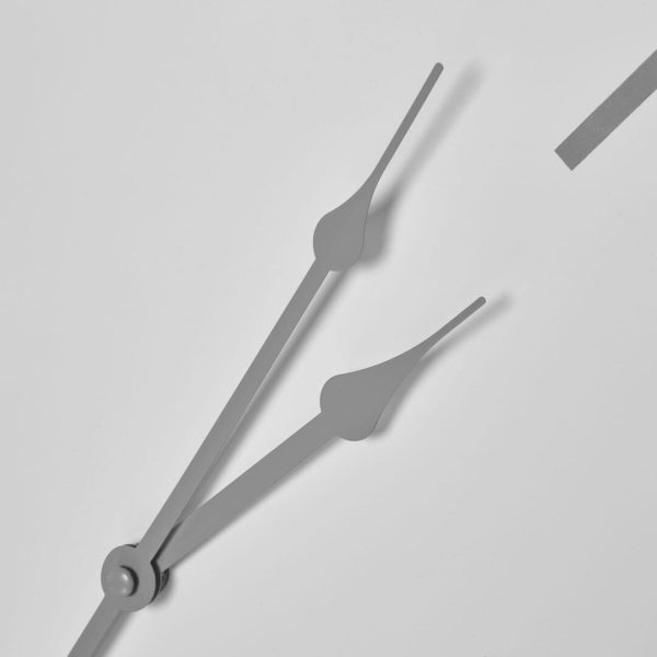 Large White 'Boda' Metal Wall Clock - Image 2