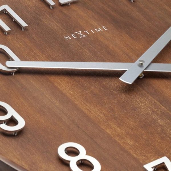 Large Walnut 'Precious' Silent Wall Clock - Image 2
