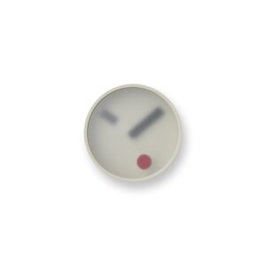 Grey kehai wall clock, made of cast aluminium and with a frosted face, making time unobtrusive and subtle.