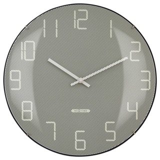Shade wall clock in grey