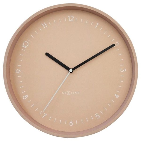 Pink Berlin Wall Clock made from aluminium with a pink coloured finish