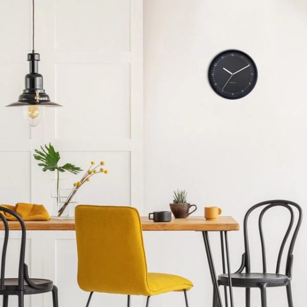Medium Black Aluminium 'Berlin' Wall Clock - Image 2