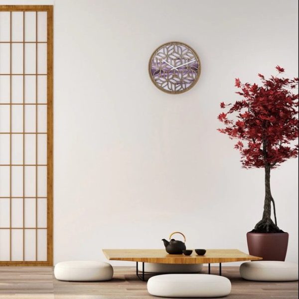 Large Wood 'Yogi' Wall Clock - Image 3