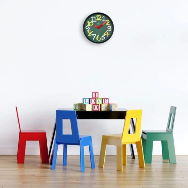Medium Green 'Chalkboard' Wall Clock - Image 3