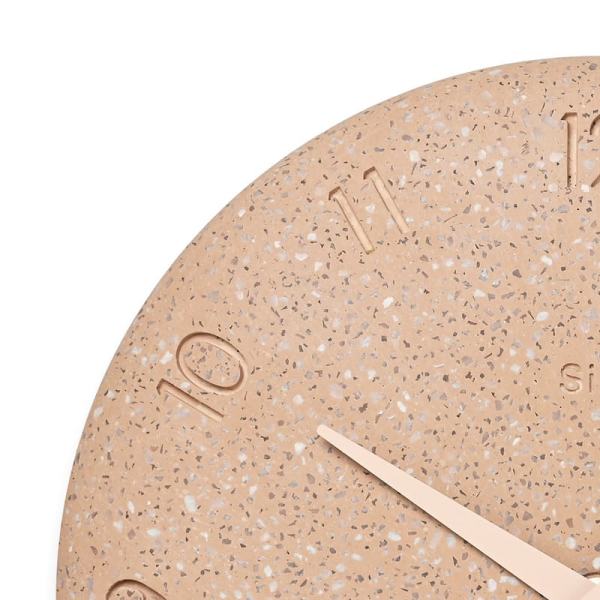 Small Pink 'SiO2' Araidashi Wall Clock - Image 2