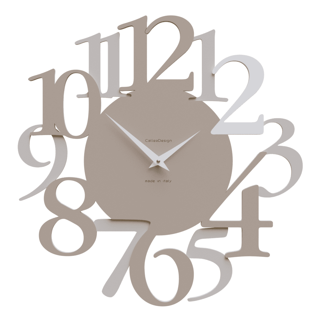 Large Cafe Latte 'Russell' Wall Clock