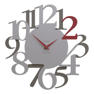 Large Ruby Red 'Russell' Wall Clock