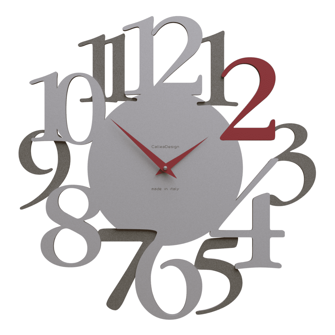 Large Ruby Red 'Russell' Wall Clock