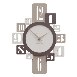 Medium Flax 'Onyx' Wall Clock