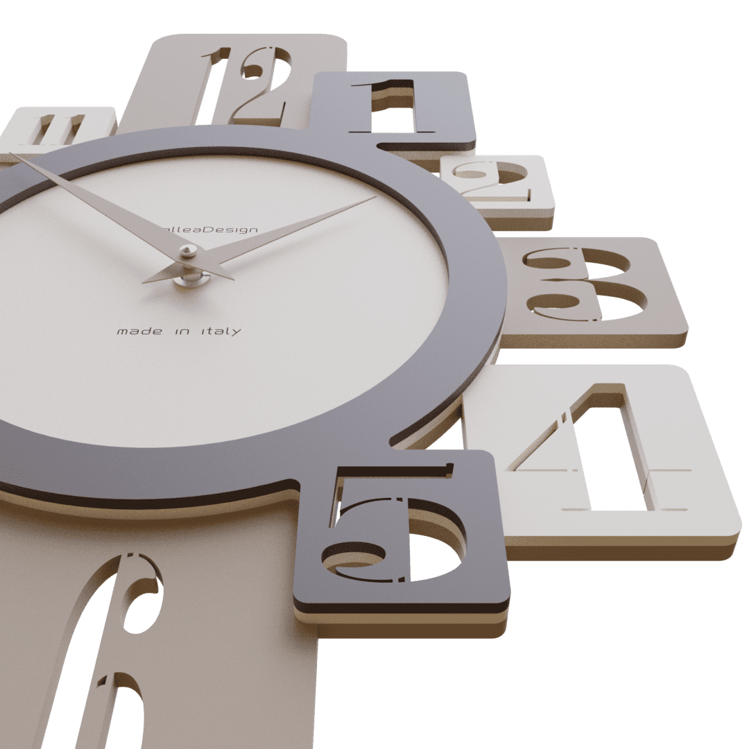 Medium Flax 'Onyx' Wall Clock - Image 3