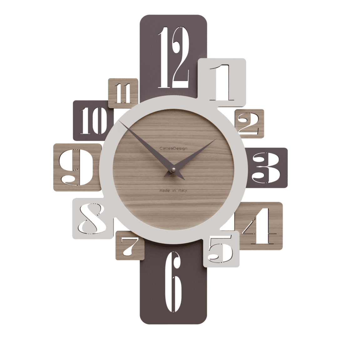 Medium Canaletto Walnut 'Onyx' Wall Clock