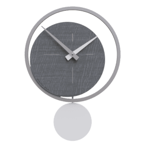 Medium Grey Burl 'Eclipse' Wall Clock
