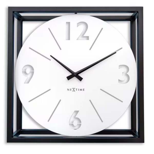 Medium White 'Time Frame' Wall or Table Clock