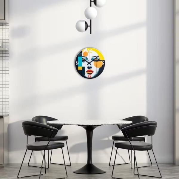 Medium Multi-coloured 'Vogue' Wall Clock - Image 2
