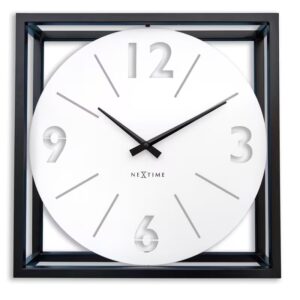 Medium White 'Time Frame' Wall or Table Clock