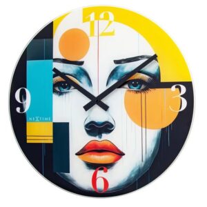 Medium Multi-coloured 'Vogue' Wall Clock