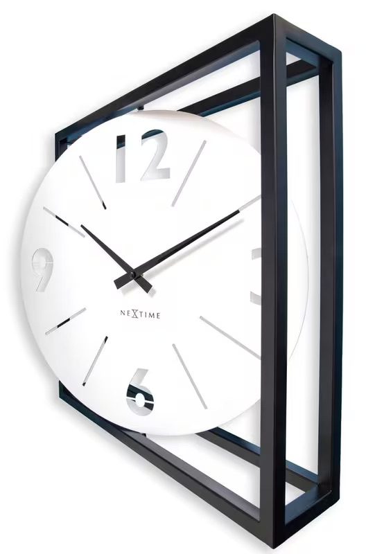 Medium White 'Time Frame' Wall or Table Clock - Image 2